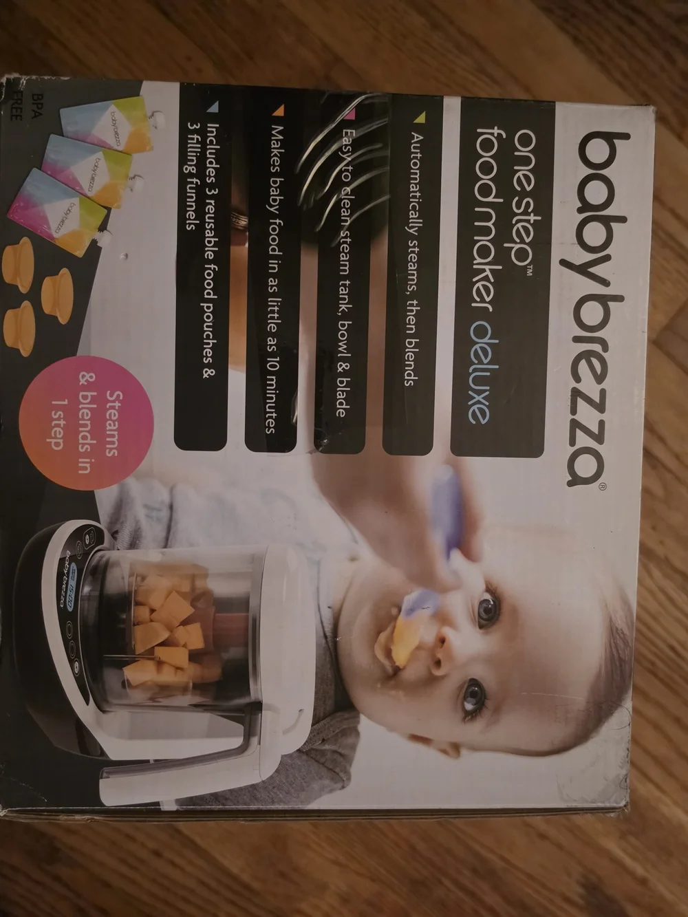 babybrezza One Step Food Maker Deluxe - White and Gray